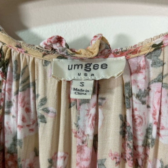 Umgee | Border Print Mixed Floral Mini Dress - Picture 6 of 7